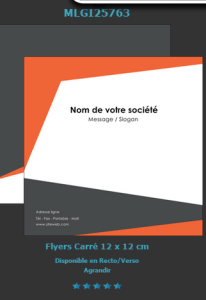 Modèle de prospectus personnalisable facilement sur notre site d'imprimerie en ligne.